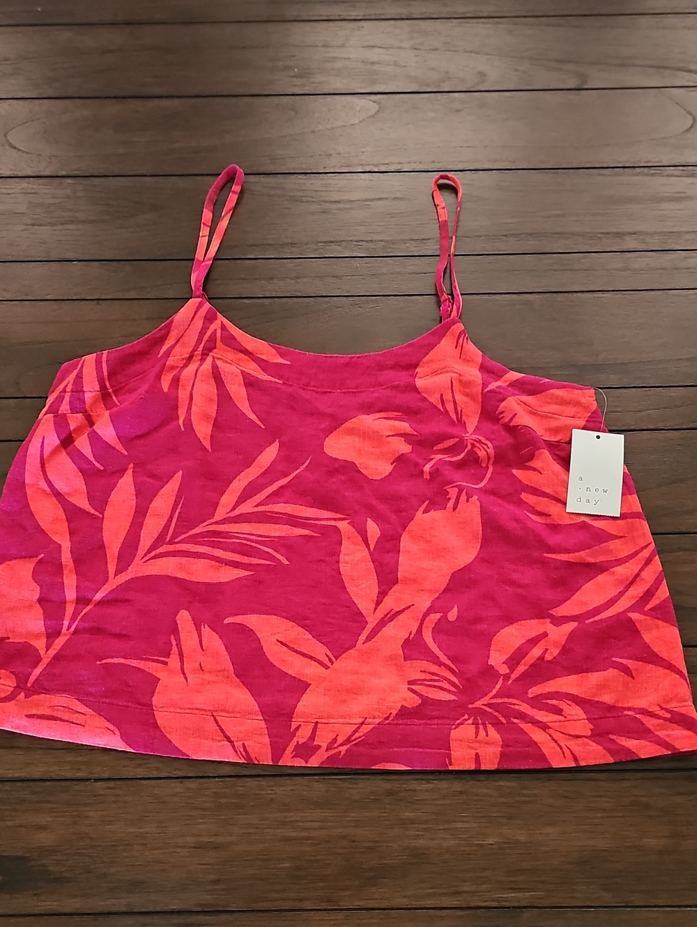 a new day Pink & Coral Floral Cami